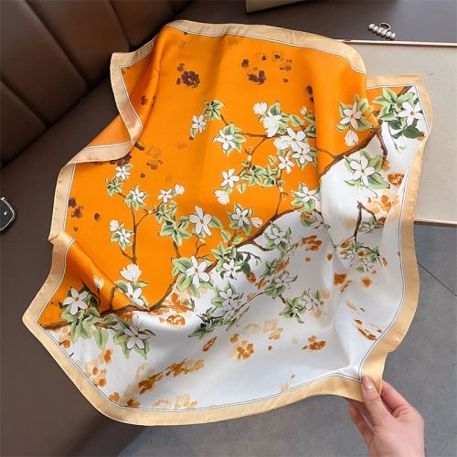 SENAIFEI Fashion Floral Print Scarf - Lightweight Stylish Accessory