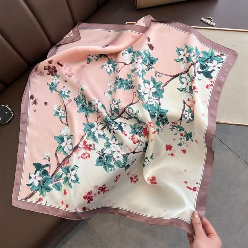 SENAIFEI Fashion Floral Print Scarf - Lightweight Stylish Accessory