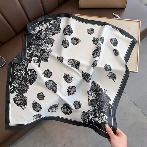 SENAIFEI Fashion Floral Print Scarf - Lightweight Stylish Accessory - JNC693-01