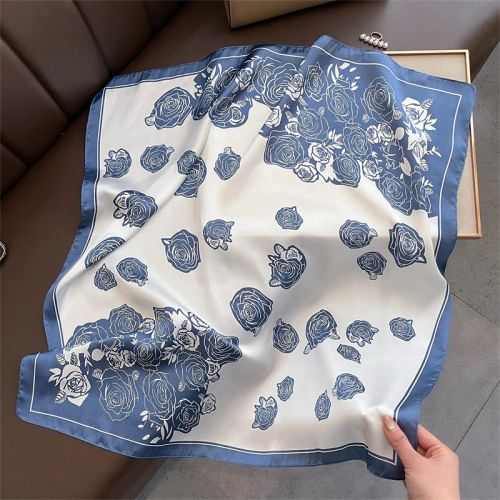 SENAIFEI Fashion Floral Print Scarf - Lightweight Stylish Accessory