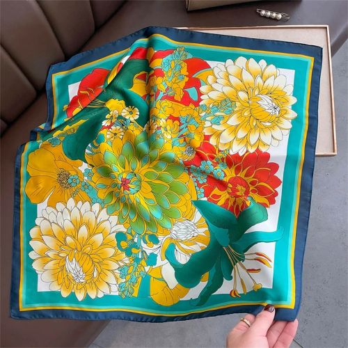 SENAIFEI Fashion Floral Print Scarf - Lightweight Stylish Accessory