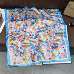 SENAIFEI Fashion Floral Print Scarf - Lightweight Stylish Accessory