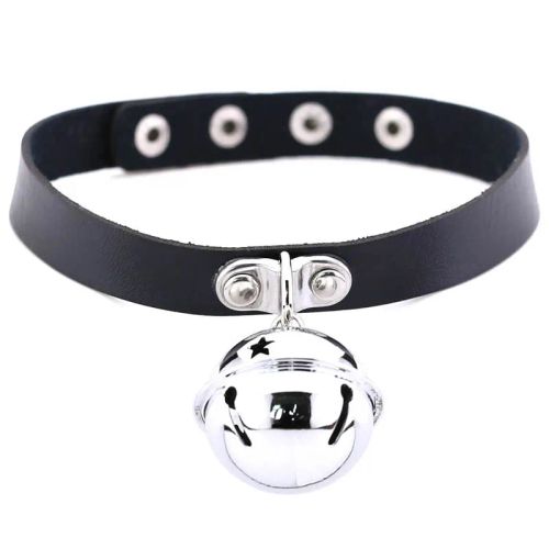 Stylish Punk Necklace - Fashionable Design for Parties - black