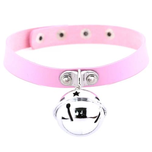 Stylish Punk Necklace - Fashionable Design for Parties - pink