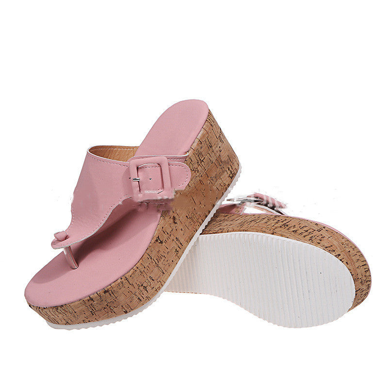 Summer New Wedge Women's Buckle Sandals
