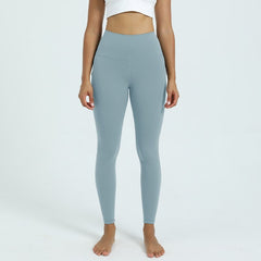 Pocket High Waist Buttock Lifting Yoga Clothes Elastic Abdominal Compression Tight Sweatpants