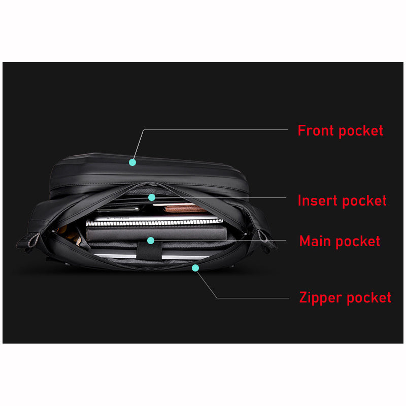 Men’s Messenger Shoulder Waist Bag Trend Fashion Design Sling Bag Large Capacity Waterproof Chest Bags Wear-resistant