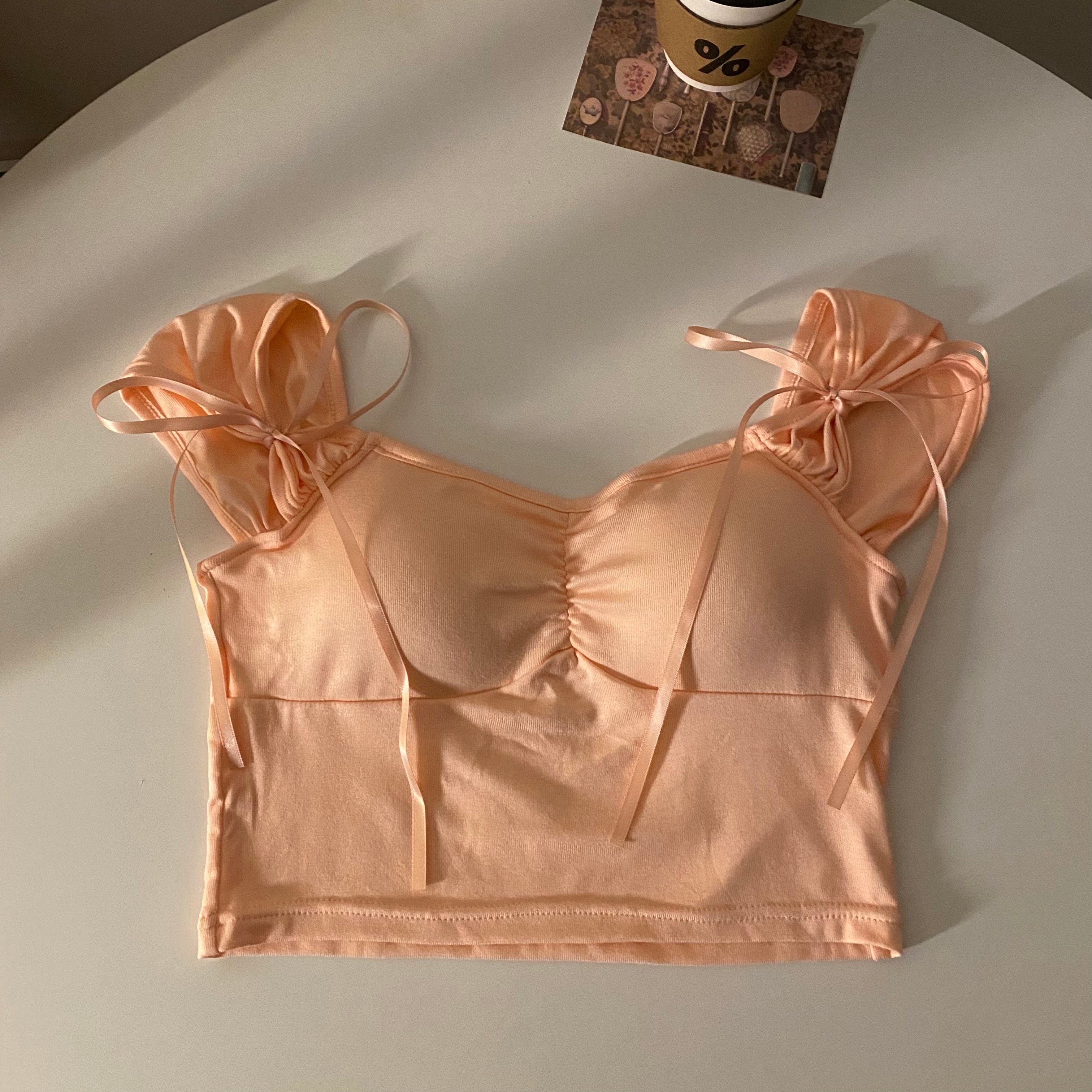 Bra Tops For Women With Bra Pads And Tank Tops - Pink / One size - Clothing