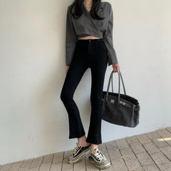 Leggings All-match Micro-flare Cropped Pants