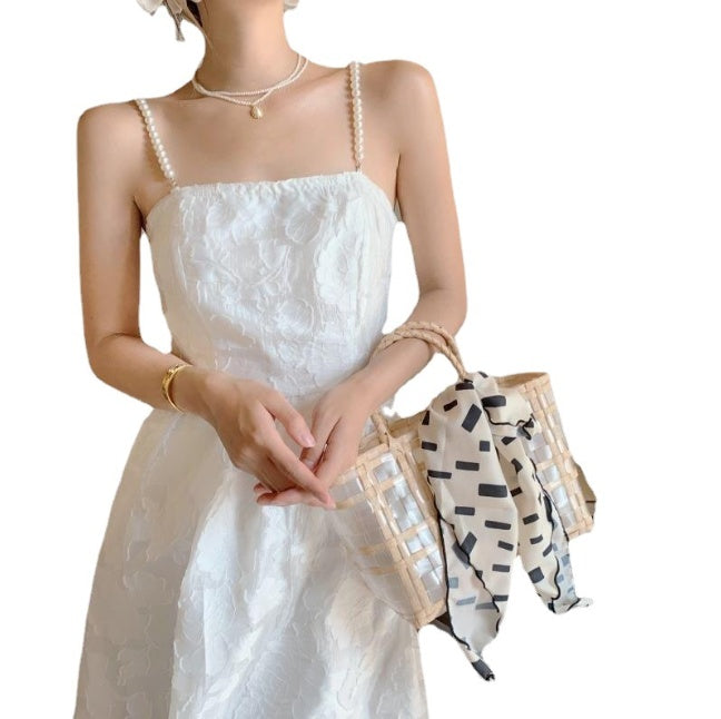 Backless Hot Girl Wear Sanya Seaside Holiday Beach Dress
