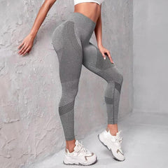 High Waist Seamless Peach Hip Belly Contracting Hip Raise Skinny Quick-drying Elastic Exercise Workout Pants