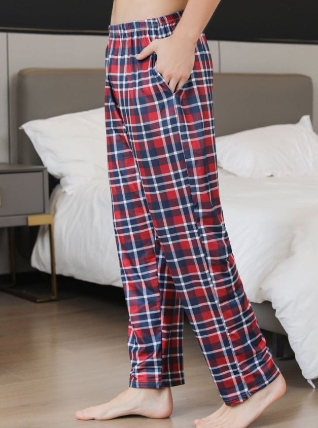Ice Silk Fabric Single Stripe Pants Style - Hat