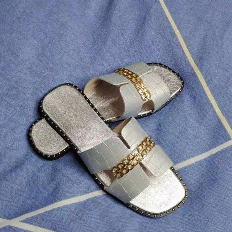One-line Metal Chain Hollow European And American Beach Drag