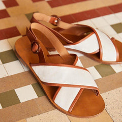 Summer Flat Large Buckle  Toe Sandals
