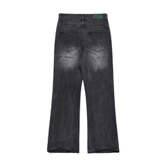 Bright White Jeans Baggy Straight Trousers Men