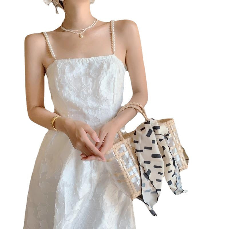 Backless Hot Girl Wear Sanya Seaside Holiday Beach Dress