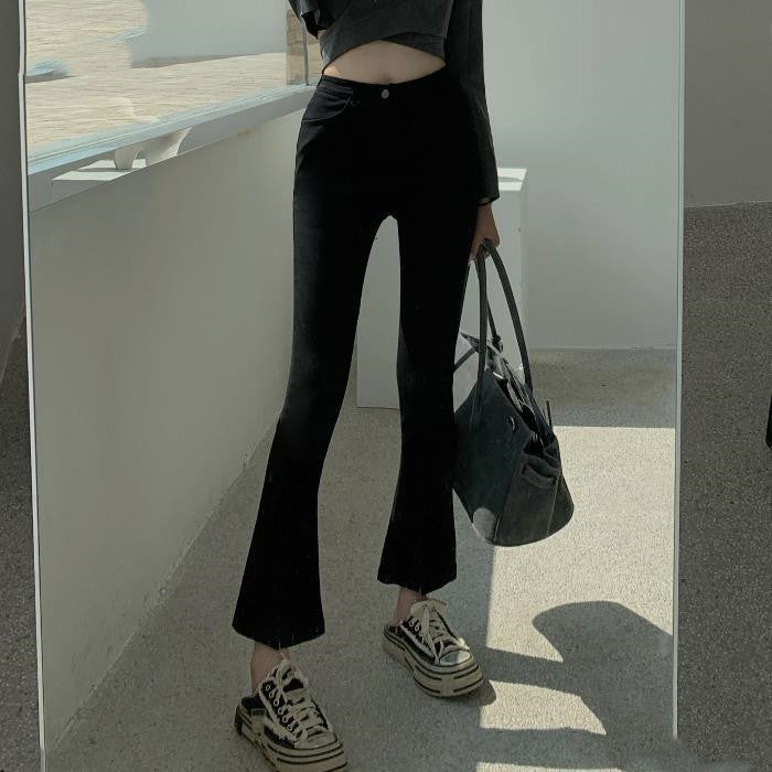 Leggings All-match Micro-flare Cropped Pants