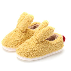 Warm And Non-slip Cute Rabbit Ears Ladies Cotton Shoes