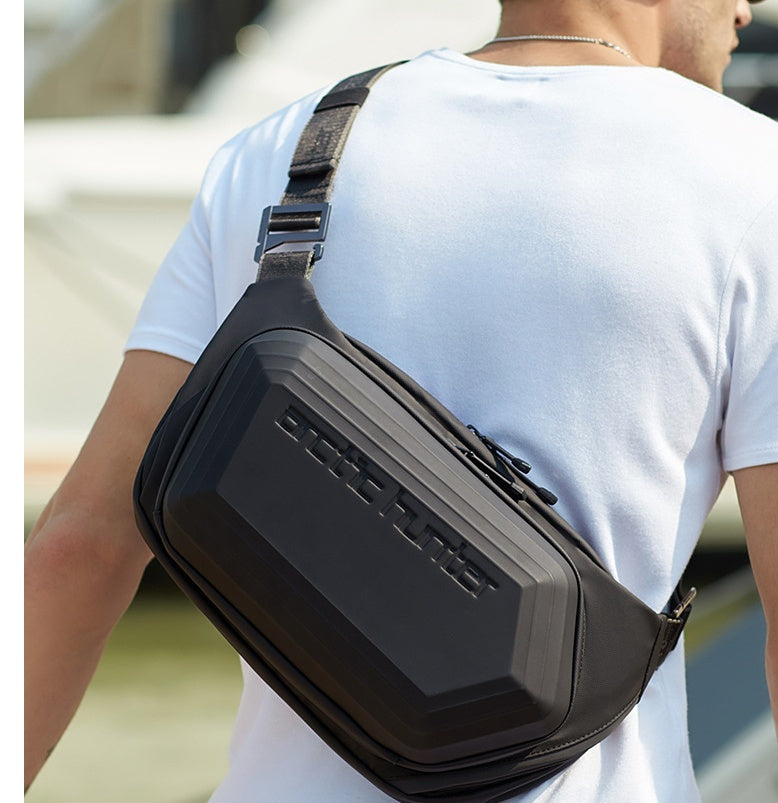 Men’s Messenger Shoulder Waist Bag Trend Fashion Design Sling Bag Large Capacity Waterproof Chest Bags Wear-resistant