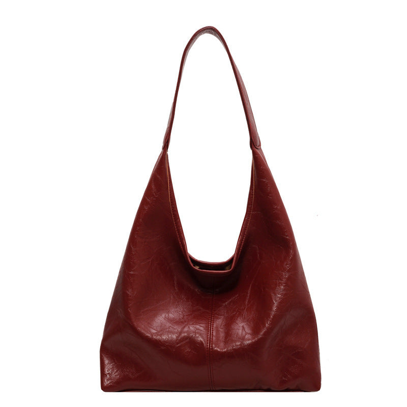 2pcs Composite Bag Fashion Shoulder Bag With Clutch Bag Casual Commuting Large Capacity Hobo Tote Bags Women - Red