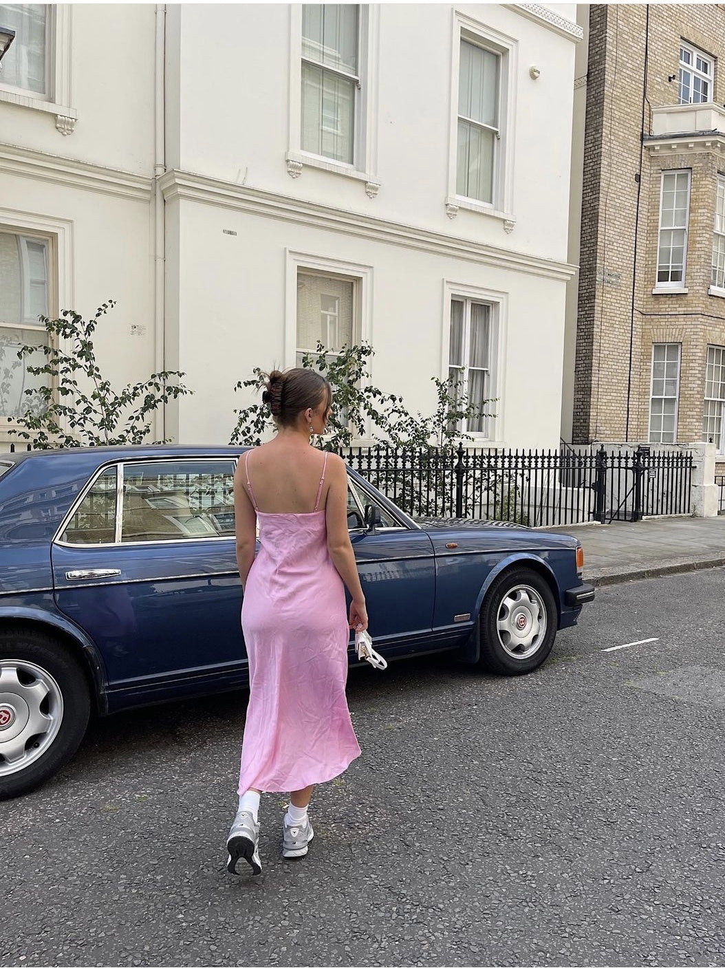 French First Love Dress Long Skirt Simple Suspenders