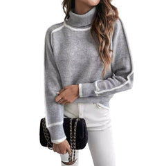 Knitwear Women's Long-sleeved Pullover Turtleneck Sweater