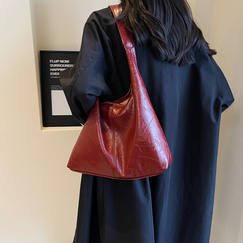 2pcs Composite Bag Fashion Shoulder Bag With Clutch Bag Casual Commuting Large Capacity Hobo Tote Bags Women - Clothing