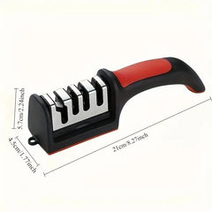 4-Stage Professional Knife Sharpener with Tungsten Steel, Diamond, and Ceramic