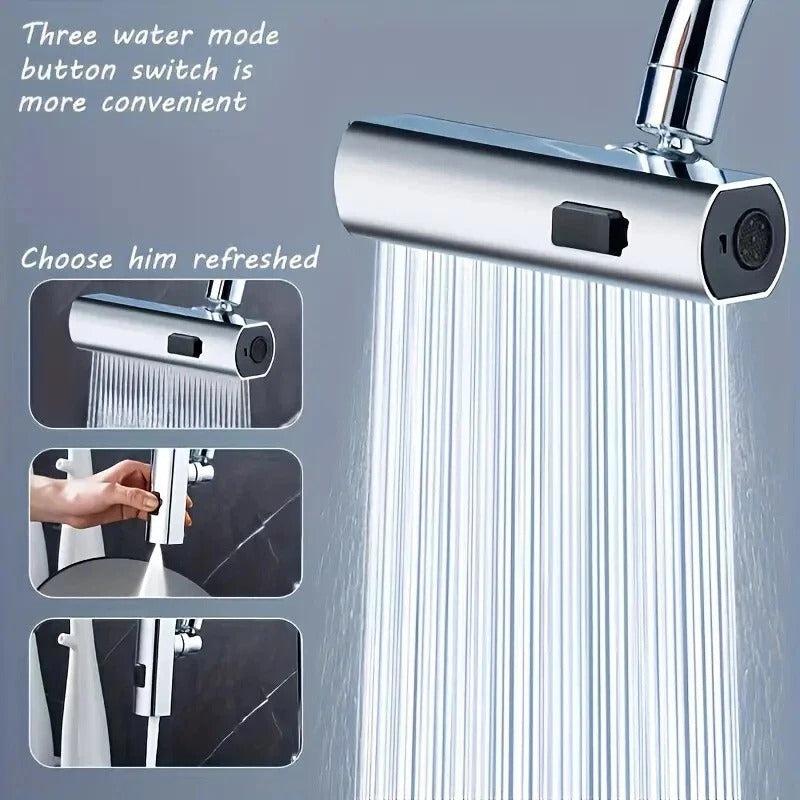 Multifunctional Faucet Aerator Adapter, Three-Mode Kitchen and Bathroom Sink Tap