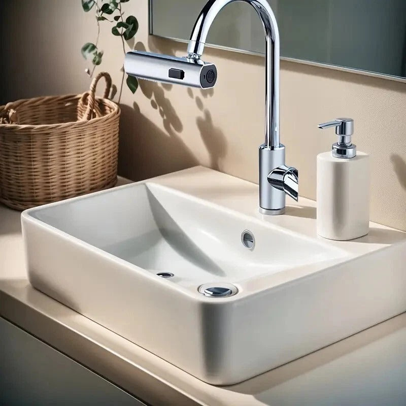 Multifunctional Faucet Aerator Adapter, Three-Mode Kitchen and Bathroom Sink Tap