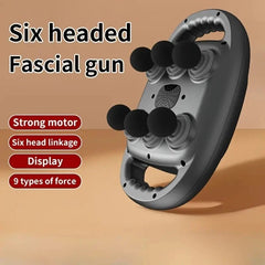 6-Head Handheld Deep Tissue Massage Gun – Electric Muscle Massager for Body