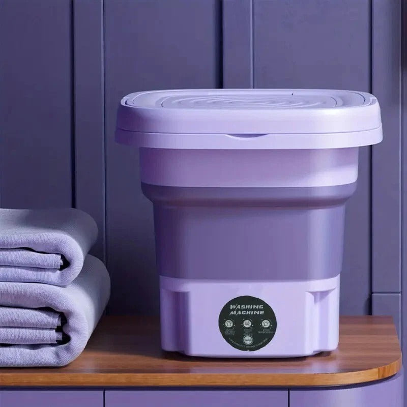 Portable Mini Washing Machine & Dryer Combo – Foldable Compact Design