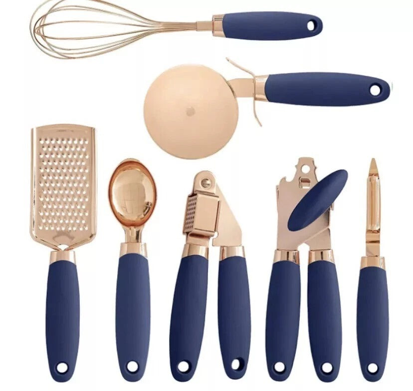 7 Piece Kitchen Utensils Set Cooking Tools Gadgets – Multi Colour Nylon Non Stic