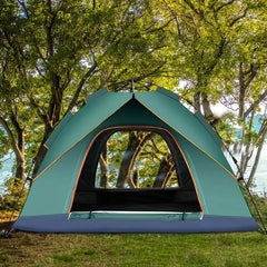3-4 Person Automatic Camping Tent – Double Layer Waterproof Pop Up Outdoor Tent