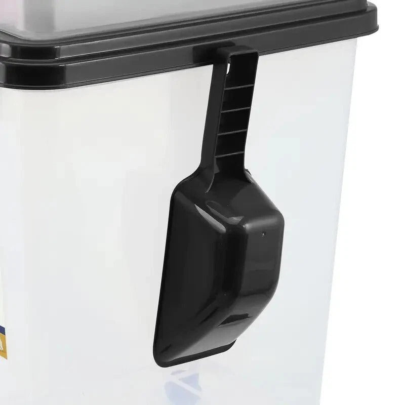 2pc Pet Food Storage Bin Set with Scoop & Wheels - 13L + 37.5L Airtight