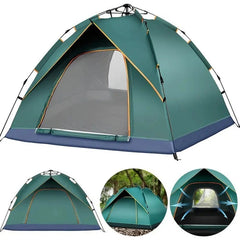 3-4 Person Automatic Camping Tent – Double Layer Waterproof Pop Up Outdoor Tent