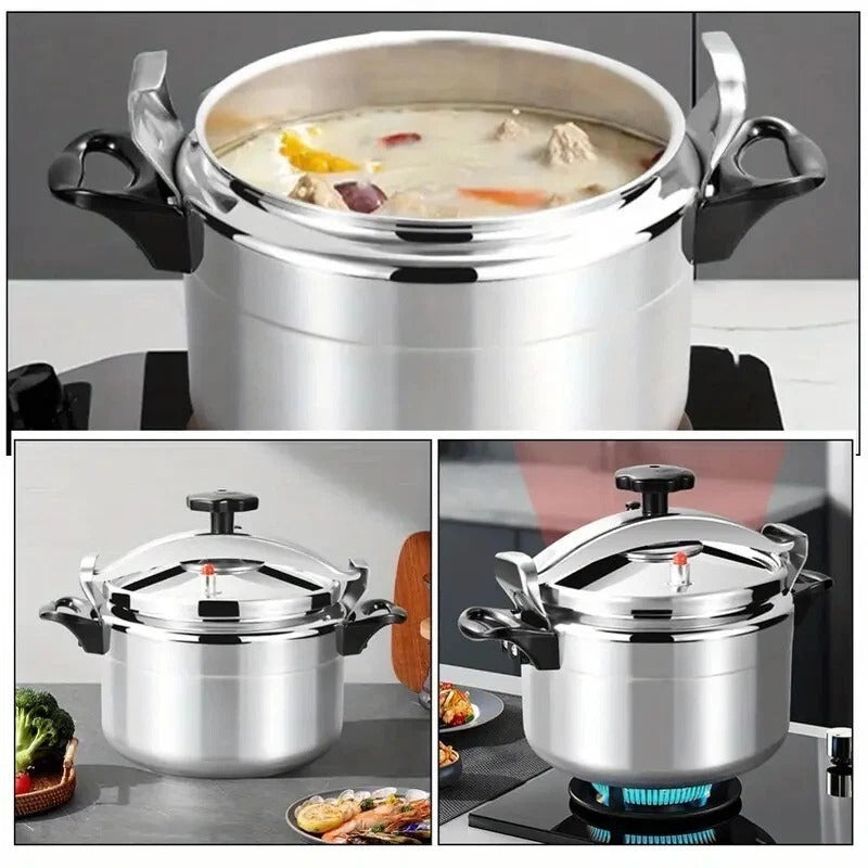 7L Aluminum Stock Pot with Lid & Vent – Ideal for Canning, Cooking, Stews
