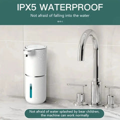 Touchless Soap Dispenser – 380ml Wall Mount, USB Rechargeable, Sensor Auto Pump