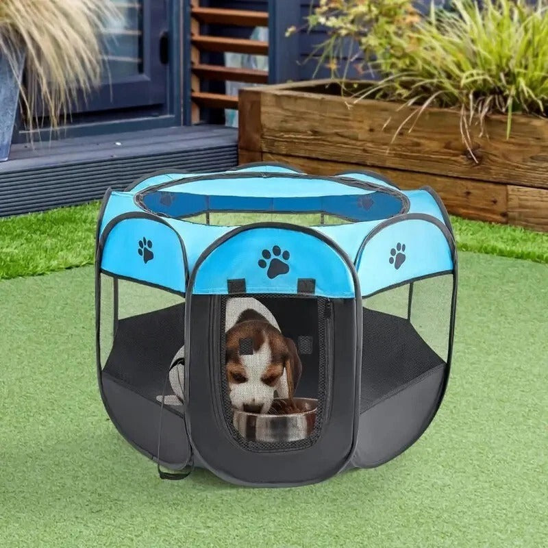 Portable Pet Playpen – Foldable Soft Crate for Dog, Cat, Rabbit, Guinea Pig