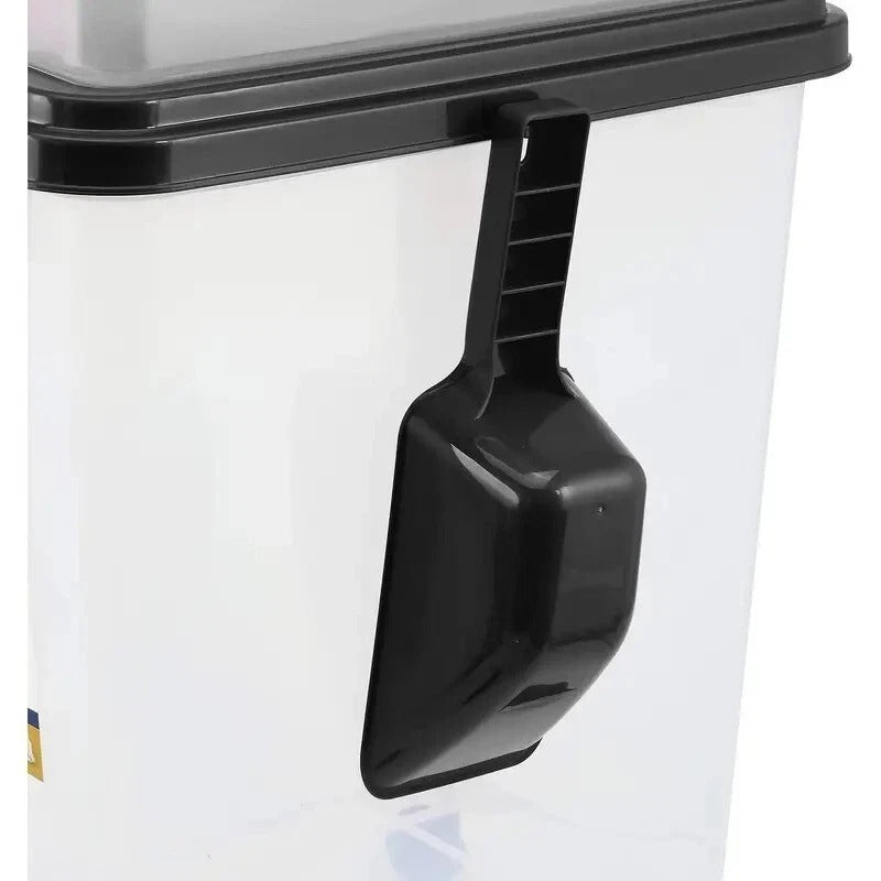 2pc Pet Food Storage Bin Set with Scoop & Wheels - 13L + 37.5L Airtight