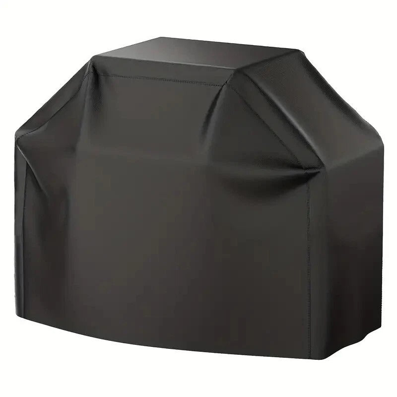 Black BBQ Grill Cover – Heavy-Duty, Heat-Resistant, for Gas Grills