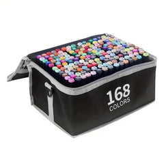 168 Colour Dual Tip Marker Pen Set – Art Sketch Drawing Pens for Artists UK