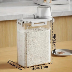 4x BPA-Free Plastic Food Storage Containers – Airtight Flip-Top Lids, Clear