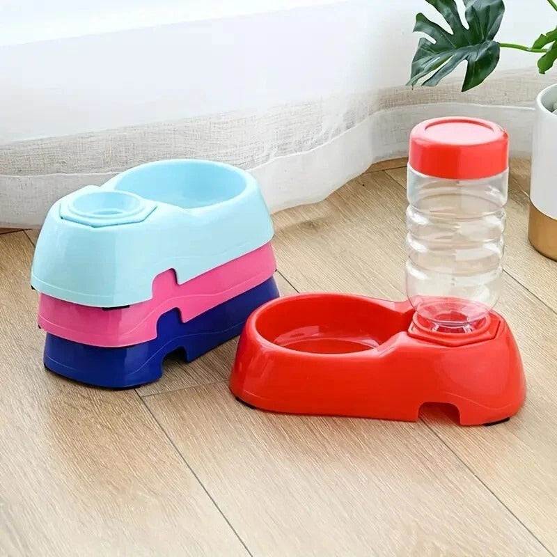 Petlibro Gravity-Fed Cat & Dog Bowls – Automatic Water Dispenser & Feeder Set