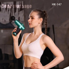 Muscle Massage Gun–32 Speed Deep Tissue Massager, Heads & LCD Touch Father's Day
