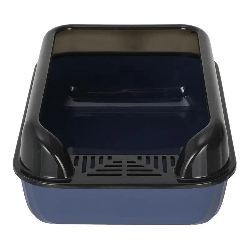 Extra Large Cat Litter Tray – High Sided Deep Pan Open Toilet Box Anti-Spill 51c