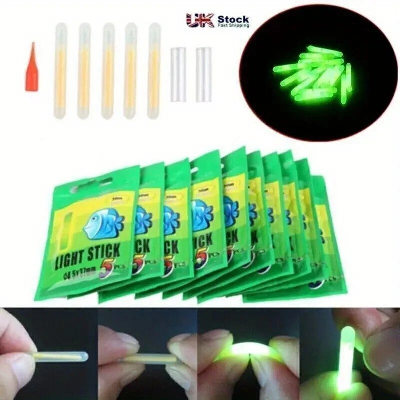GLOW STICKS SEA COARSE CARP FISHING FLOAT LIGHT ROD TIP NIGHT LIGHT STICKS - UK