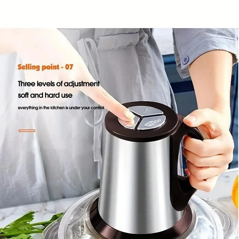 Electric Chopper Food Processor Multi Blender Stainless Steel Blades For Meat