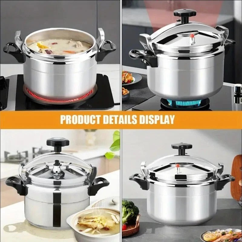 7L Aluminum Stock Pot with Lid & Vent – Ideal for Canning, Cooking, Stews
