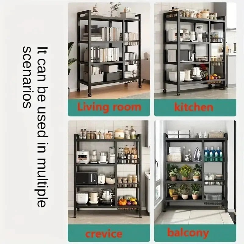 Durable, Space-Saving Organizer for Kitchen, Living Room, Bedroom - Rolling Carb